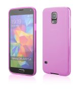 Púzdro SILIKÓNOVÉ FITTY MILK pre SAMSUNG GALAXY S5 (G900) - ružové