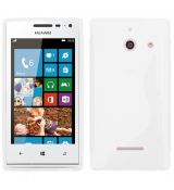 Púzdro SILIKÓNOVÉ S-LINE pre HUAWEI ASCEND W1 - biele