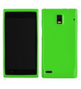 Púzdro SILIKÓNOVÉ JELLY CASE pre HUAWEI ASCEND P1 - zelené