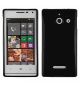 Púzdro SILIKÓNOVÉ JELLY CASE pre HUAWEI ASCEND W1 - čierne