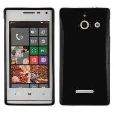 Púzdro SILIKÓNOVÉ JELLY CASE pre HUAWEI ASCEND W1 - čierne