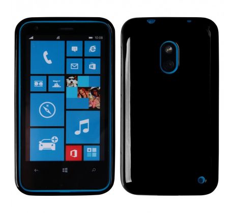 Púzdro SILIKÓNOVÉ JELLY CASE pre NOKIA LUMIA 620 - čierne