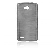 Púzdro SILIKÓNOVÉ JELLY CASE METALLIC pre LG L80 (D373) - čierne
