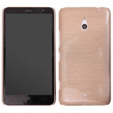 Púzdro SILIKÓNOVÉ JELLY CASE METALLIC pre NOKIA LUMIA 1320  - zlaté