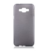 Púzdro SILIKÓNOVÉ JELLY CASE METALLIC pre SAMSUNG GALAXY A8 (A800) - čierne