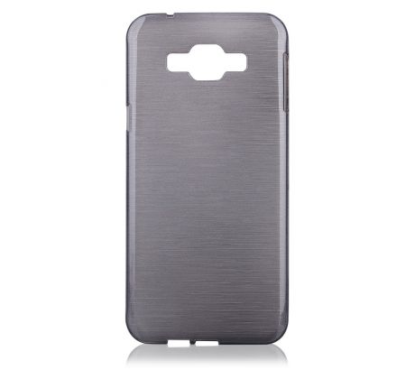 Púzdro SILIKÓNOVÉ JELLY CASE METALLIC pre SAMSUNG GALAXY A8 (A800) - čierne