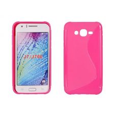 Púzdro SILIKÓNOVÉ S-LINE pre SAMSUNG GALAXY J7 (J700) - ružové