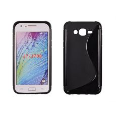 Púzdro SILIKÓNOVÉ S-LINE pre SAMSUNG GALAXY J7 (J700) - čierne