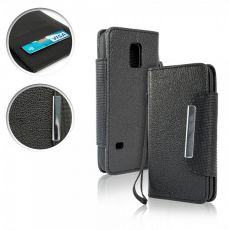 Knižkové púzdro BOOK CASE pre SAMSUNG GALAXY S5 MINI (G800) - čierne