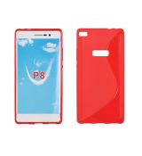 Púzdro SILIKÓNOVÉ S-LINE pre HUAWEI ASCEND P8 - červené