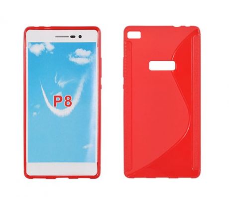 Púzdro SILIKÓNOVÉ S-LINE pre HUAWEI ASCEND P8 - červené