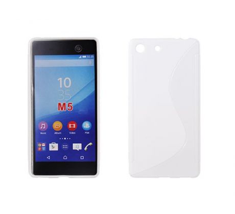 Púzdro SILIKÓNOVÉ S-LINE pre SONY XPERIA M5 - biele
