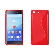 Púzdro SILIKÓNOVÉ S-LINE pre SONY XPERIA M5 - červené