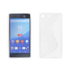 Púzdro SILIKÓNOVÉ S-LINE pre SONY XPERIA M5 - transparentné