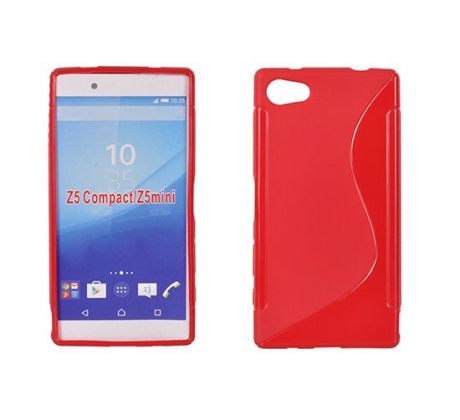 Púzdro SILIKÓNOVÉ S-LINE pre SONY XPERIA Z5 MINI (compact) - červené