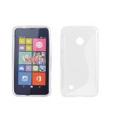 Silikónové púzdro S-LINE pre Nokia Lumia 530 - transparentné