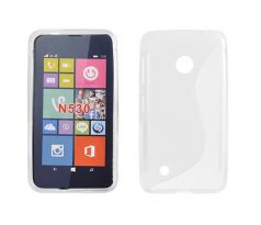 Silikónové púzdro S-LINE pre Nokia Lumia 530  - transparentné