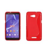 Púzdro SILIKÓNOVÉ S-LINE pre SONY XPERIA E4G - červené