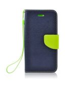 Púzdro knižkové diárové FANCY pre ALCATEL ONE TOUCH PIXI 3 3,5" (OT4022D) - modro zelené