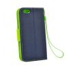 Púzdro knižkové diárové FANCY pre ALCATEL ONE TOUCH PIXI 3  3,5" (OT4022D) - modro zelené