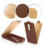 Púzdro knižkové SLIM FLIP FLEXI pre MICROSOFT/NOKIA LUMIA 630/635 - hnedé