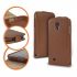 Púzdro knižkové  SLIM FLIP FLEXI pre MICROSOFT/NOKIA LUMIA 630/635 - hnedé