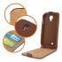 Púzdro knižkové  SLIM FLIP FLEXI pre MICROSOFT/NOKIA LUMIA 630/635 - hnedé
