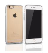 Púzdro SILIKÓNOVÉ CLEAR CASE pre SAMSUNG GALAXY S7 EDGE (G935) - strieborné