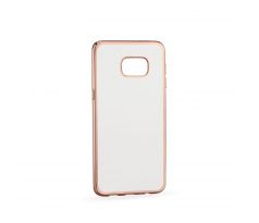 Púzdro SILIKÓNOVÉ CLEAR CASE pre SAMSUNG GALAXY S6 EDGE+ (G928) - zlato ružové