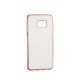 Púzdro SILIKÓNOVÉ CLEAR CASE pre SAMSUNG GALAXY S6 EDGE+ (G928) - zlato ružové