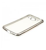 Púzdro SILIKÓNOVÉ CLEAR CASE pre SAMSUNG GALAXY J3 (J320F) 2016 - strieborné