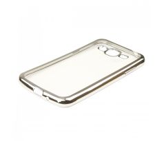 Púzdro SILIKÓNOVÉ CLEAR CASE pre SAMSUNG GALAXY J3 (J320F) 2016 - strieborné