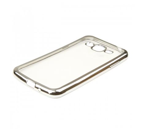 Púzdro SILIKÓNOVÉ CLEAR CASE pre SAMSUNG GALAXY J3 (J320F) 2016 - strieborné