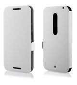 Púzdro knižkové FLIP CASE SOFT pre MOTOROLA MOTO X STYLE - biele